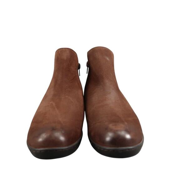 David Tate Shoes Women 6 Bootie Casual Leather Comfort Gore Panel Zip Ankle Boot - Picture 3 of 15